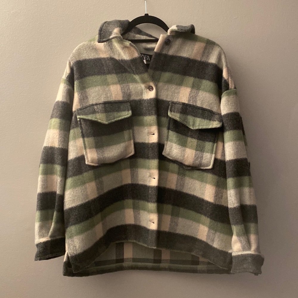Zara Plaid Shacket
